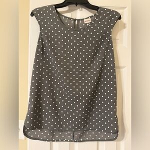 Merona Gray Star Pattern Blouse